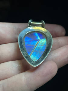 Collar de plata de ley sólida 925-Colgante de piedras preciosas hecho a mano-Colgante con cadena-Joyería de plata para mujer - Product Image 5