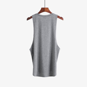 OEM Gym <b>Stringer</b> Men Tank Top High Quality Sleeveless Cotton Sportswear Custom Logo Printed Fitness Workout Bodybuilding <b>Vest</b> - Product Image 2