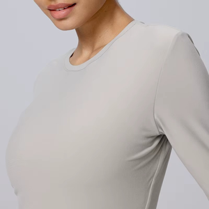 Ropa Deportiva con Logotipo Personalizado, Camiseta sin Mangas para Mujer, Último Diseño, Camisetas Deportivas de Manga Larga para Mujer, Camisetas Elegantes de Verano para Gimnasio, Yoga y Actividades - Product Image 4