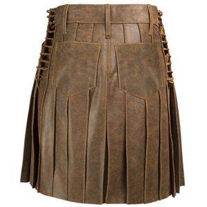 Jupe droite sur mesure 100 % cuir véritable pour femme, respirante, écologique, taille normale, mini, décontractée, pour le bureau, vente en gros - Product Image 3