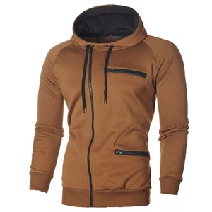 Sudaderas con capucha personalizadas al por mayor para hombre, con diseño de logotipo, forro polar, para fitness, informales, con cremallera completa. - Product Image 3