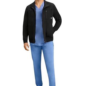Chaqueta Médica con Cierre de Cremallera para Hombre, de Poliéster, Manga Larga, con Bolsillos Delanteros, Chaqueta de Alta Calidad para Hospital - Product Image 5