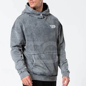 Sweat-shirts à capuche délavés pour hommes, style streetwear tendance, confortables, à manches longues, légers et doux - Product Image 2