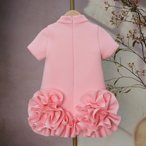 Vestidos de Niña con Lazo Rosa, Última Moda en Ropa Infantil, Vestido de Princesa Vintage para Fiesta de Cumpleaños - Product Image 2