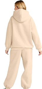 Custom <b>Women</b> Tracksuit Cozy Sherpa Fleece Zip Jacket <b>Jogger</b> Set Warm Casual Streetwear Outdoor Winter Apparel - Product Image 2