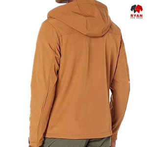 แจ็คเก็ตซอฟต์เชลล์แบบสั่งทำพิเศษสำหรับผู้ชาย ยี่ห้อ Ryan Pro Gear พร้อมซิปปิดและบริการพิมพ์โลโก้ตามแบบ - Product Image 5