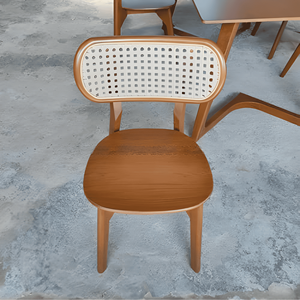 Ensemble de salle à manger moderne en bois, table rectangulaire et chaises, mobilier de cuisine contemporain pour la maison et l'hôtel - Product Image 3