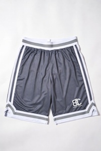 Shorts de basket-ball brillants marron avec bordure blanche et noire et logo brodé, conçus en studio professionnel pour des vêtements de sport haut de gamme pour équipes. - Product Image 3