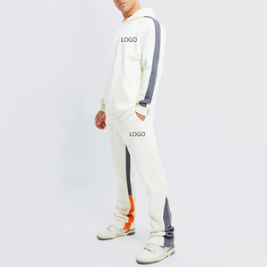 Mens Flared <b>Trousers</b> Mid Waist Stretch Casual Streetwear Fashion 100% Cotton Fleece Winter <b>Drawstring</b> Closure - Product Image 3