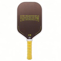 Raket Pickleball MST BnB Shogun Titanium Wire Honeycomb Core T700 Serat Karbon Mentah 16mm Bentuk Hibrida Thermoformed untuk Hiburan