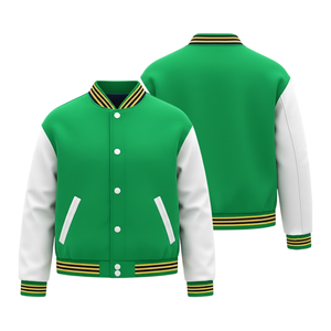 Black & Blue Classic American Varsity Jackets 100% Wool Winter OEM Service Front Logo Bulk Order Factory Windproof <b>Heated</b> Jacket - Product Image 2