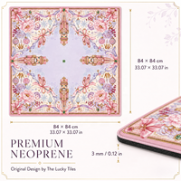 Nouvelle Table de Poker et de Mahjong de Luxe 2026, Motif Casse-Noisette, 33 Pouces, pour Soirées de Noël et Jeux, Décoration de Table, en Néoprène Antidérapant et Pliable