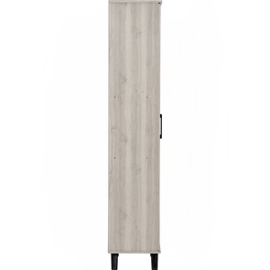 High Quality Compact Wooden Cabinet Double Door <b>Tall</b> Level <b>Storage</b> for Apartment Rental Property and Hallway Walkway Stand - Product Image 5