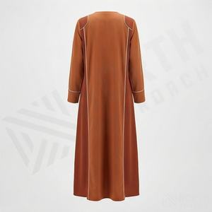 Abaya Larga de Chifón Islámica a la Moda, Caftán Modesto de Verano para Mujer, Tallas Grandes, Primavera, Oración, Simple, Transpirable, Color Personalizado - Product Image 2