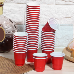 16oz Disposable PP <b>Plastic</b> <b>Cup</b> Red Party Beverage <b>Cup</b> OEM ODM Custom Logo Private Label - Product Image 1