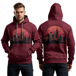 Sweat à capuche pour homme avec impression graphique, en coton, style décontracté, streetwear, confortable, vêtement de qualité supérieure - Product Image 4