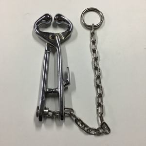 Stainless Steel Cattle Bull Nose Holders with <b>Chain</b> by ARMANDIOUS <b>INDUSTRIES</b> - Product Image 3