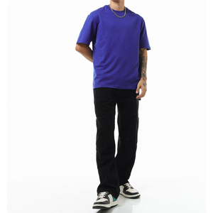 Camiseta Unisex Antiarrugas de Corte Holgado con Estampado Personalizado para Fitness, Hombros Caídos, Transpirable, 100% Algodón para Hombre - Product Image 1