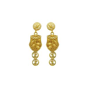 ชุดเครื่องประดับเจ้าสาวแบบยาวสไตล์ดูไบ ชุบทองไมครอน 14K18K24K ขายส่ง ดีไซน์แบบดั้งเดิมของตุรกี ชุดเครื่องประดับแฟชั่น - Product Image 6