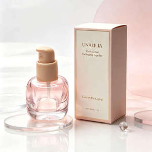 Botella de Vidrio Cuadrada con Bomba para Suero Facial, Envase Personalizado de 30 ml para Aceite Esencial, Cuidado de la Piel y Cosméticos, Botellas de Vidrio con Tapa de Bola - Product Image 6