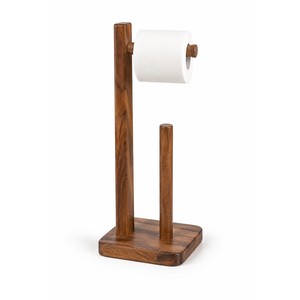 Akazienholz Rechteckiger Toilettenpapierhalter - Rustikales Braun Umweltfreundlich Langlebig Leichtgewichtig |   Großhandel durch Aqudus Saleem - Product Image 1