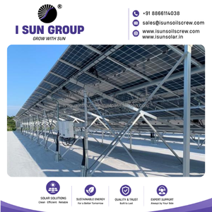 Agricultural Solar Farm Hot <b>Dip</b> Galvanized Steel Ground Mounting Structure for Photovoltaic Solar Panels - Product Image 5