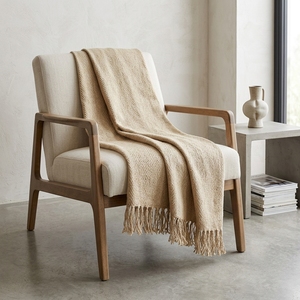 Zigzag Throw Jute Woven Soft Fabric Solid Long Lightweight Decorative Throw Blanket Home Textile Scarves <b>Shawls</b> Sofa Bed Coverle - Product Image 3