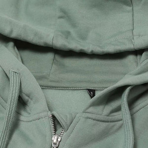 เสื้อฮู้ดดี้ผู้หญิงสไตล์สตรีทคุณภาพสูง ออกแบบตามสั่ง OEM ผลิตจากผ้าฝ้าย/โพลีเอสเตอร์ ล้างสีแบบแอซิดวอช - Product Image 6