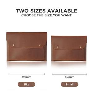 Vente en gros de sacs pour ordinateur portable en cuir véritable de haute qualité, durables, vintage, avec logo personnalisé, pour MacBook Air Pro 13 pouces - Product Image 4
