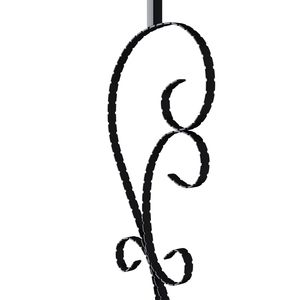 Balustri Decorativi in Metallo per Scale, Set da 5 Pezzi, in Acciaio Zincato, a Forma di S, Satinati, Cavi, 44 x 1/2 Pollici - Product Image 5