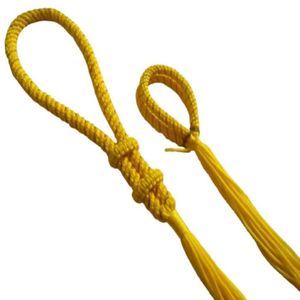 Cuerdas Trenzadas Amarillas con Borlas, Cuerdas Personalizadas de Poliéster para Muay Thai Mongkol, Diademas y Brazaletes - Product Image 2