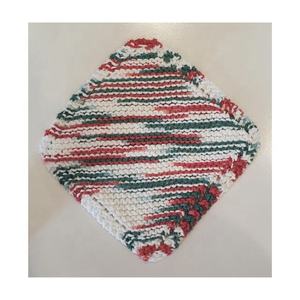 Lot de 6 torchons en coton gaufré à motif personnalisé, rayés rouge et blanc, absorbants, réutilisables, écologiques, pour le golf, la cuisine, le mariage - Product Image 1