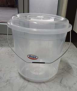 ANAX Modern PP Plastic <b>Bucket</b> <b>with</b> <b>Lid</b> 21-25L Portable Waterproof Water Storage Cleaning <b>Bucket</b> for Household Outdoor Use - Product Image 5