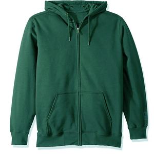 Sudadera con capucha de manga larga con cremallera completa para hombre, sudadera de lana inspirada en el atletismo, talla grande, teñido liso para otoño, OEM disponible - Product Image 6