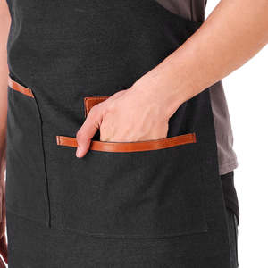 Vintage Style Genuine <b>Leather</b> <b>Apron</b> Multi-Pocket Salon <b>Apron</b> Premium Genuine <b>Leather</b> Adjustable - Product Image 5