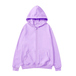 Vente en gros de sweats à capuche unisexes doublés en polaire, tricotés, 230 GSM, chauds pour l'hiver et l'automne, zippés, 100% polyester, impression personnalisée OEM, pull décontracté - Product Image 6