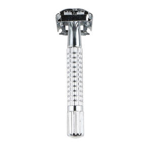 Afeitadora de seguridad de doble filo para hombre, de acero inoxidable, personalizable, de alta calidad, nueva, en oferta, a precio económico. - Product Image 4