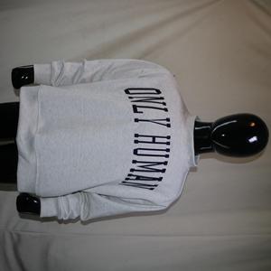 Sweat-shirts ONLY HUMAN à col montant, 450 GSM, broderie personnalisée avec nom, coupe ample et carrée, 100% coton molletonné French Terry - Product Image 4