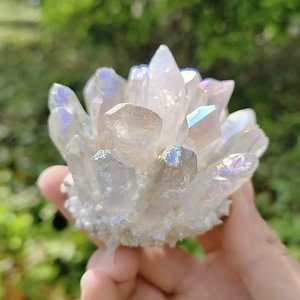 Cuarzo Natural Transparente al por Mayor, Cuarzo Aura, Cristal de Ángel Tallado, Decoración Feng Shui para el Hogar, Regalo - Product Image 4