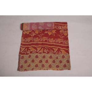 Colcha Kantha Gudri de Algodón Hecha a Mano, Reversible, con Estampado Vintage, para Decoración de Sofá o Dormitorio - Product Image 3