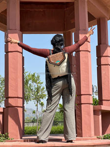 ใหม่Cowhideกระเป๋าเป้สะพายหลังขอบสไตล์ตะวันตกกระเป๋าเป้สะพายหลังร้อนกระเป๋านักเรียนUnisexมือTooledแกะสลักขายส่งผลิตภัณฑ์จํานวนมาก - Product Image 2