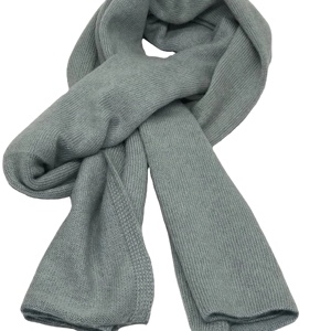 Girls Medium Knit Cashmere Lightweight Durable <b>Scarf</b> Solid <b>Red</b> Winter Warm Ribbed Fashion Accessory Daily Wear KMB Pashmina - Product Image 3