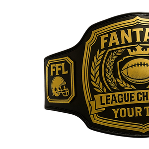 Custom Fantasy League Champion Belt High Quality Personalized Football Title Belt FFL Trophy Unique Customizable Championship - Product Image 5