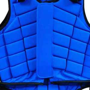 Blue Neoprene Horse Riding Safety Vest <b>Body</b> Protector Unisex Sleeveless Lightweight Equestrian Protective Gear - Product Image 2