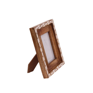 Handmade Carved Wooden Photo <b>Frame</b> Tabletop Mango <b>Wood</b> <b>Picture</b> <b>Frame</b> Geometric Pattern Desk Display Home Decor Wholesale - Product Image 4