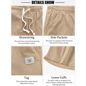 High Quality Lightweight High Performance Acid Washed Shorts Men 100% Cotton Sustainable Shorts Drawstring Closuer Running Short - Product Image 5