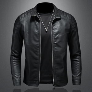 Best Quality Leather Winter <b>Jacket</b> Men Real Sheepskin Brown Zipper Breathable <b>Biker</b> <b>Jacket</b> From Pakistan Custom Hood <b>Jacket</b> - Product Image 6