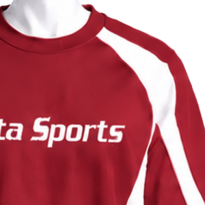 Sweat-shirt à col rond pour homme avec panneau contrastant rouge, manches longues, pull sportif décontracté pour l'entraînement, la remise en forme et le sport - Product Image 5