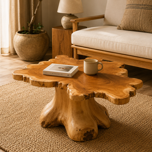 ARTERRA Premium Hotel Living Room Teak <b>Root</b> <b>Coffee</b> <b>Table</b> Organic Salvaged Stump Accent <b>Table</b> Unique Wood Decor - Product Image 4
