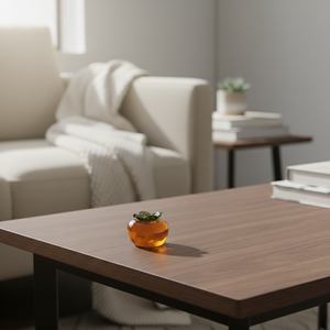 Prensapapeles de Cristal Hecho a Mano con Diseño de Caqui, Arte Decorativo para Hogar, Oficina o Salpicadero de Coche, Artículo de Regalo - Product Image 3